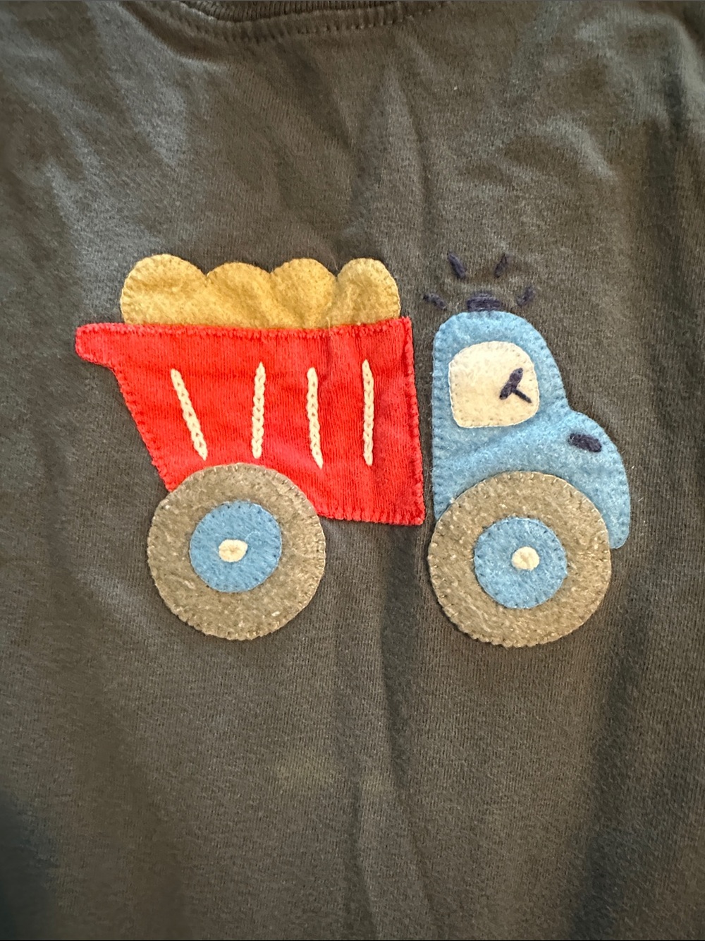 Toddler Long-Sleeve Truck Appliqué Tee - Picture 3 of 4